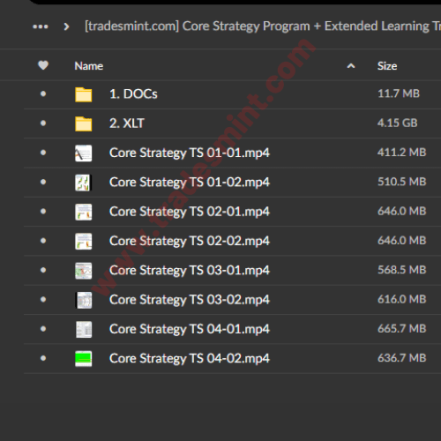 Core Strategy Program + Extended Learning Track [XLT] - Trades Mint