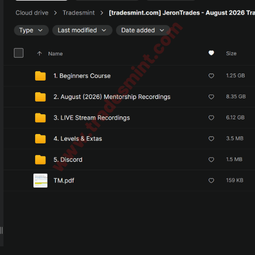 JeronTrades - August 2026 Trading Group Mentorship - Image 2